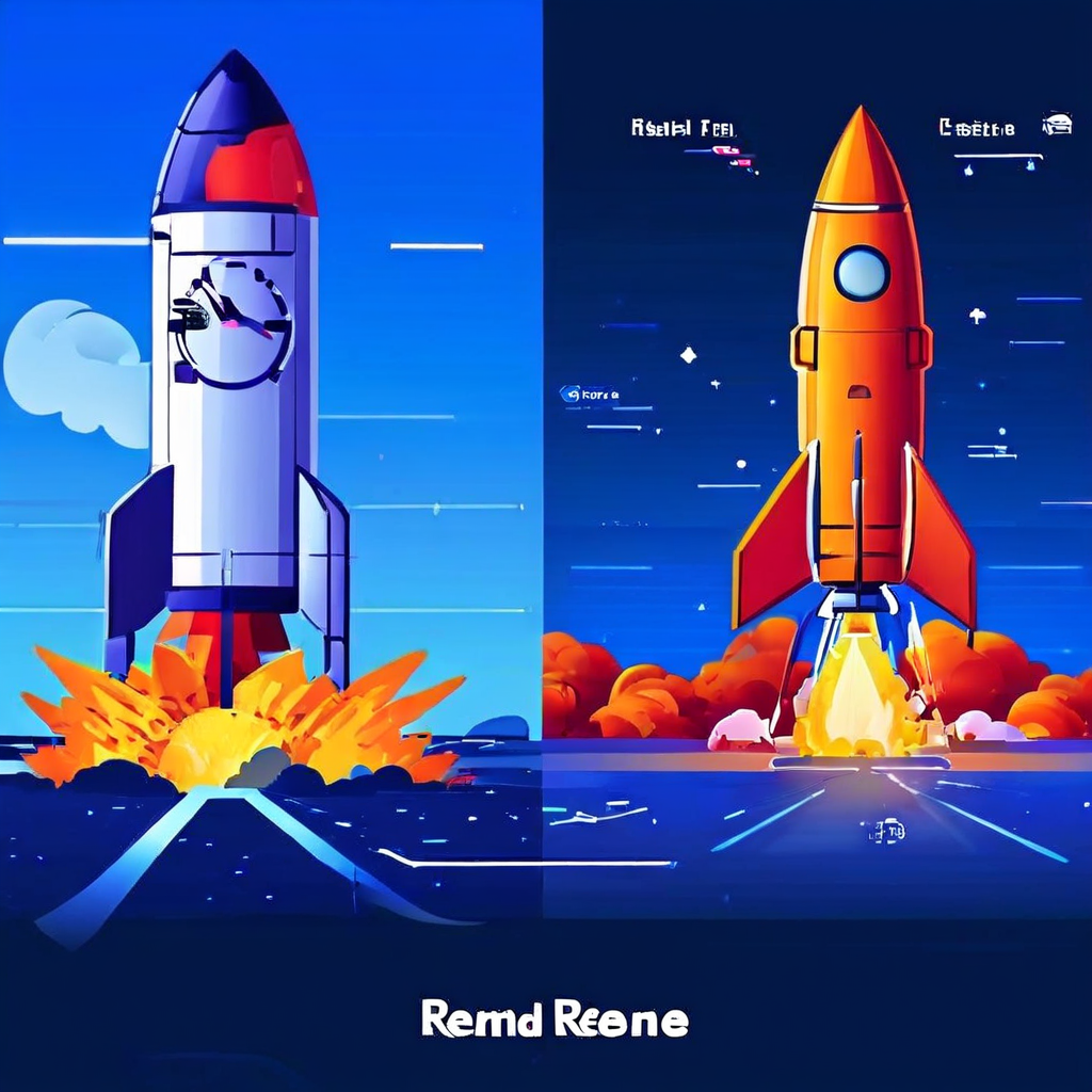 실시간 시스템의 두 가지 유형인 하드 리얼타임과 소프트 리얼타임을 정확한 시계와 로켓, 버퍼링 동영상 아이콘으로 각각 비교하여 설명하는 개념도 이미지입니다.