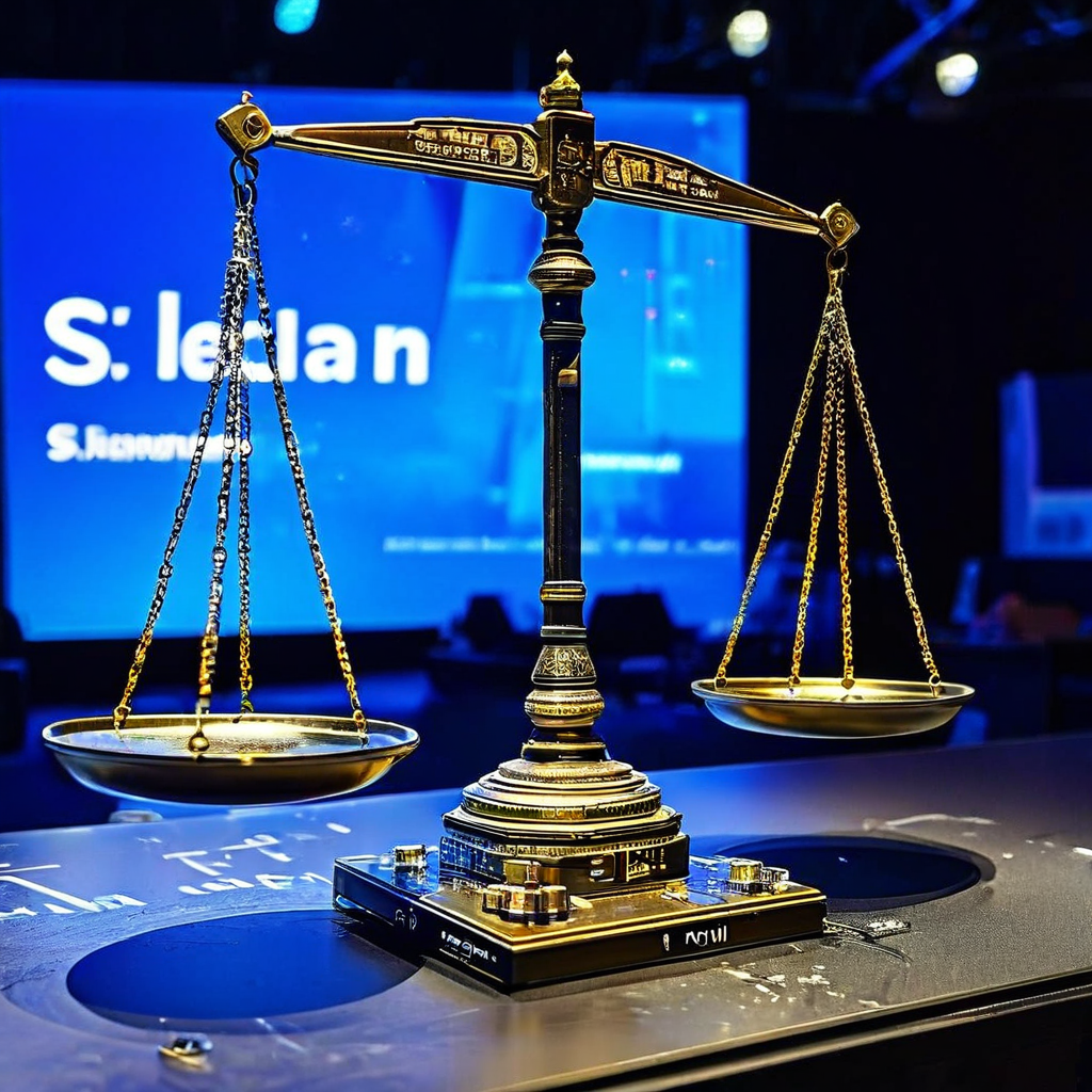 성공적인 프로젝트 출시를 배경으로 SLI와 SLO의 명확한 정의가 균형을 이루는 것이 핵심임을 보여주는 이미지로, 운영 및 신뢰성 엔지니어링의 성공적 실행을 상징합니다.