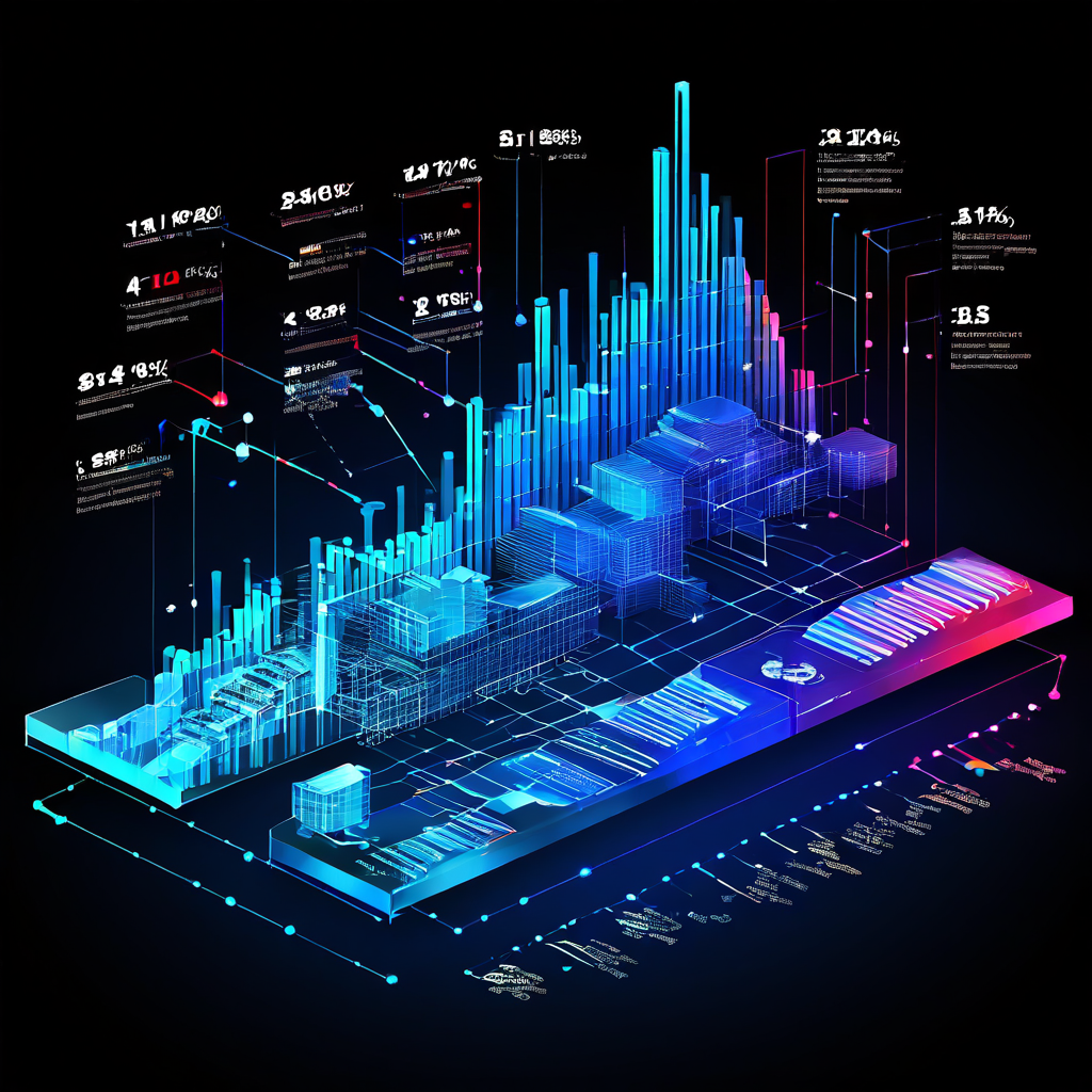 재무 데이터가 단순한 스프레드시트를 넘어 상호 연결된 통찰력을 드러내는 명확한 구조적 청사진으로 변환되는 과정을 시각화한 인포그래픽 이미지입니다.