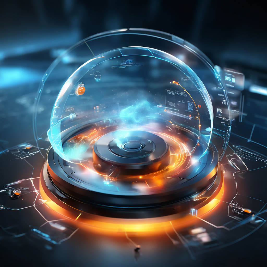 A wide premium platform scene showing connected cloud and data layers representing an online service for spin response delay...