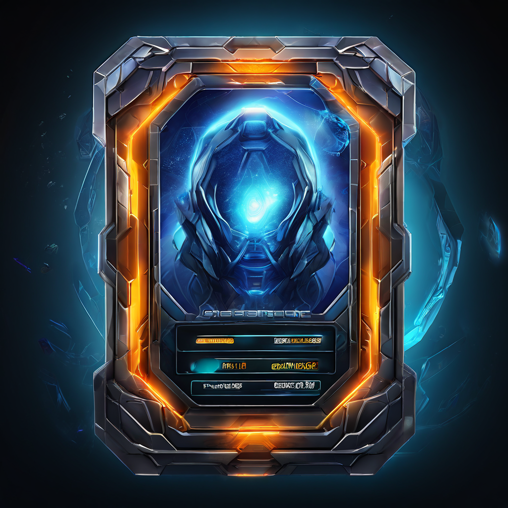 Futuristic digital interface showing secure tournament slot board confirmation in an online slot game lobby with layered data...