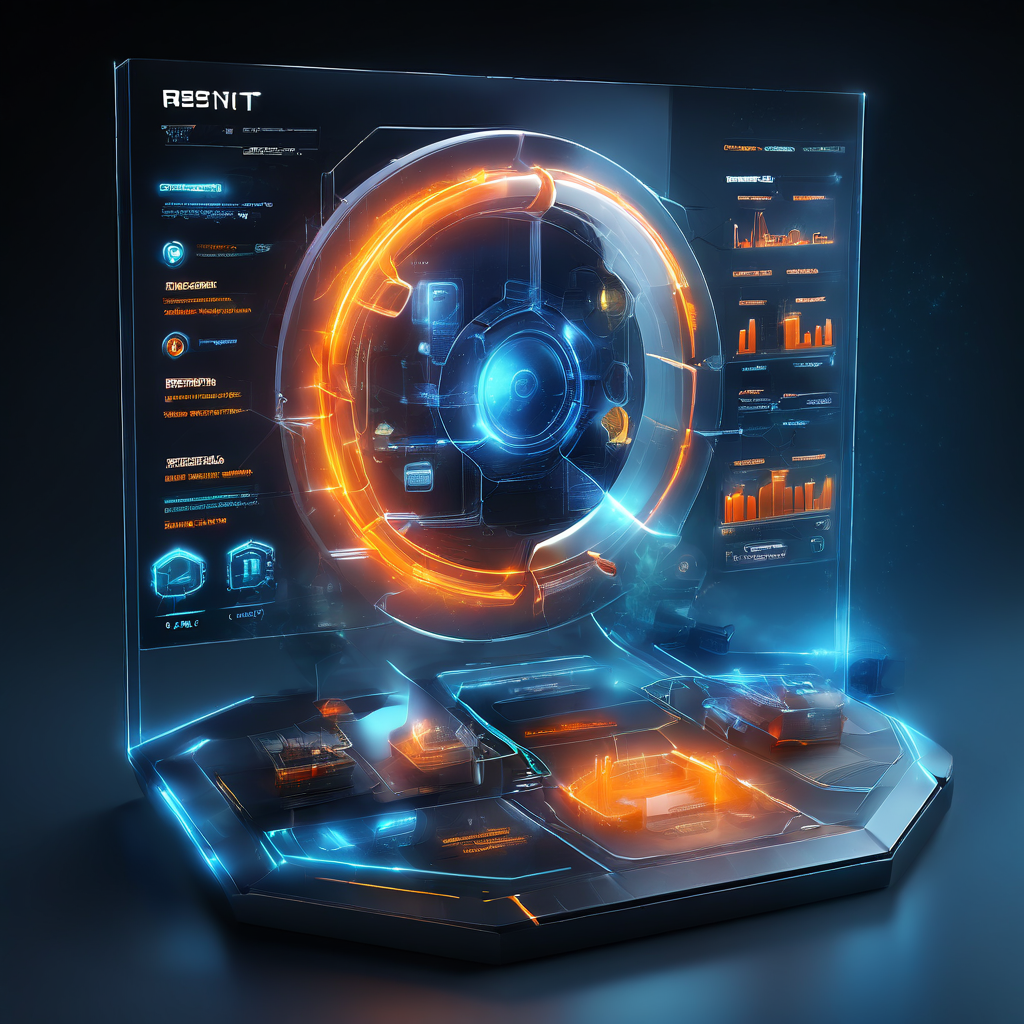 Digital dashboard showing result board positioned near account balance area with secure data flow and premium fintech interface...